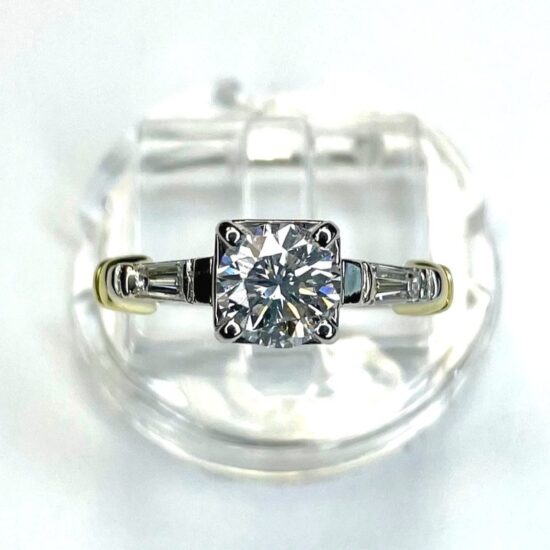 Round Brilliant Diamond Ring .98 carat total weight