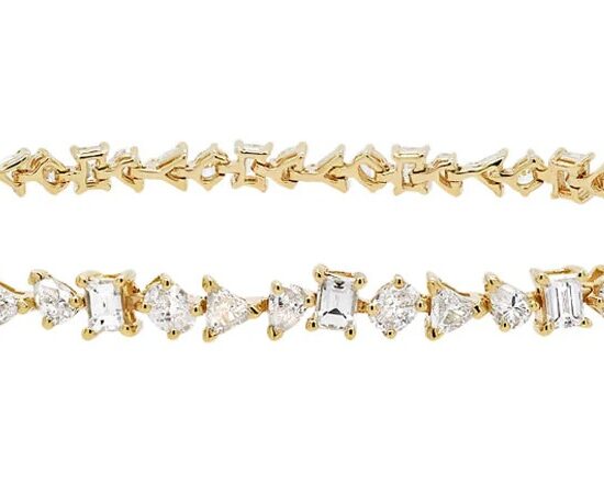 Estate Confetti Diamond Tennis Bracelet - Villarreal Jewelers - Austin, TX