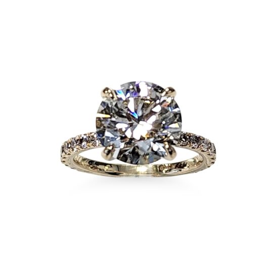 Estate Round Brilliant Diamond Ring 4.63 carats