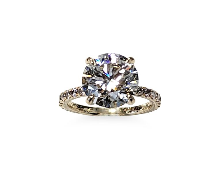 Estate Round Brilliant Diamond Ring 4.63 carats
