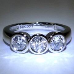Custom Bezel Diamond Ring - Villarreal Fine Jewelers